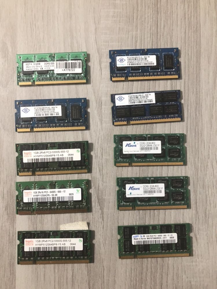 Memória RAM DDR2 500mb 1gb 2gb