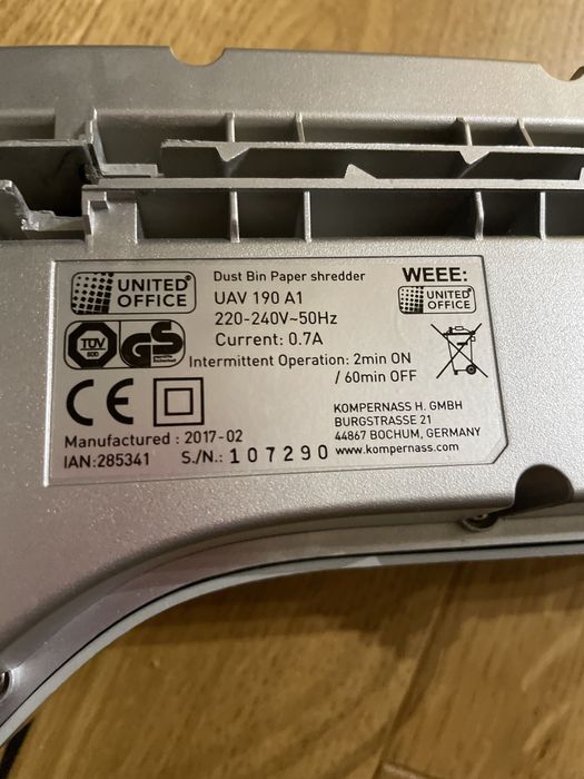 Niszczarka do papieru