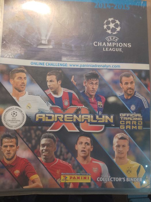 duży zestaw album i karty piłkarskie adrenalyn, pozostałość