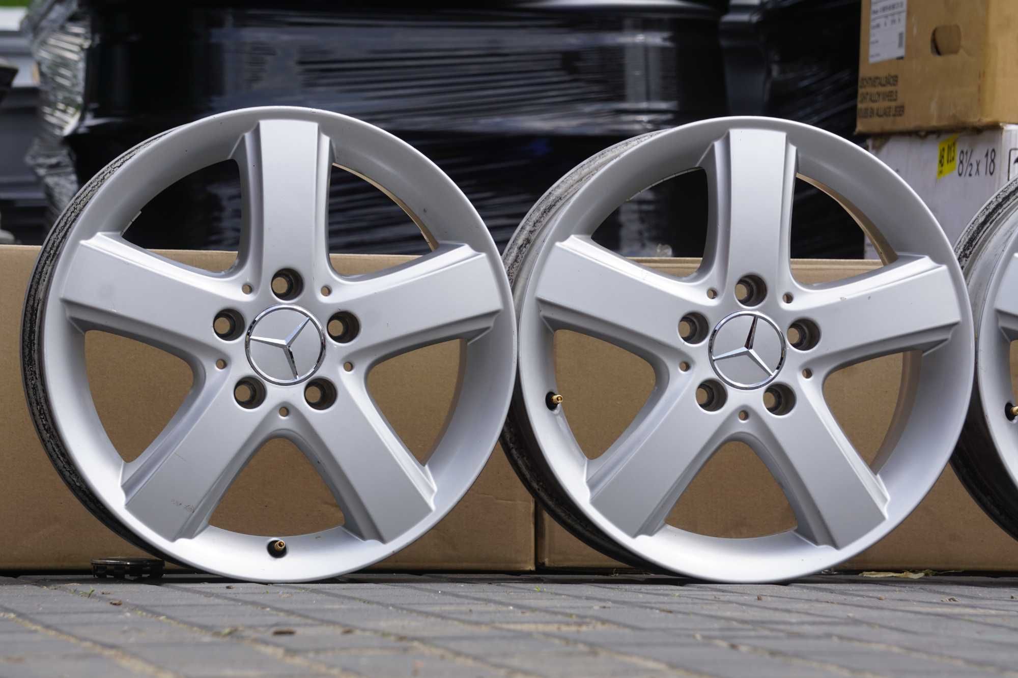 Alufelgi oryginał Mercedes 5x112 6Jx16 et46 cb66,6mm nowe dekle