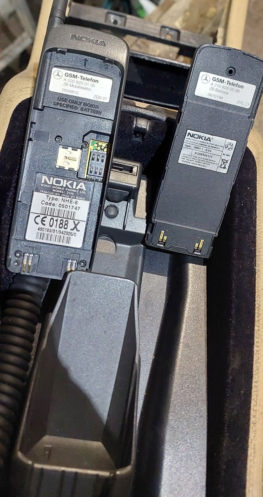 2 x Telefon Mercedes Nokia 3110 z W210 kompletne Eclasa okular