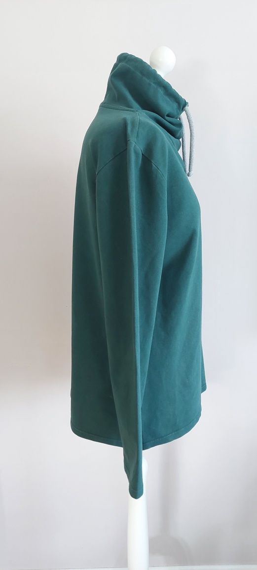 Lovemade r.S/M (L) ciemnozielona bluza ze stójką/kominem