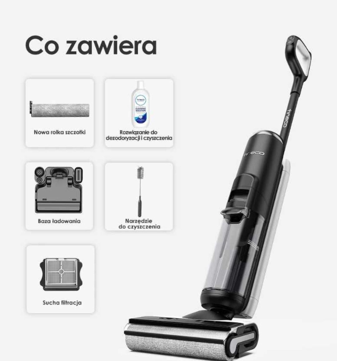 Tineco ONE S6 Nowy odkurzacz myjący jak Hizero 2w1 mop