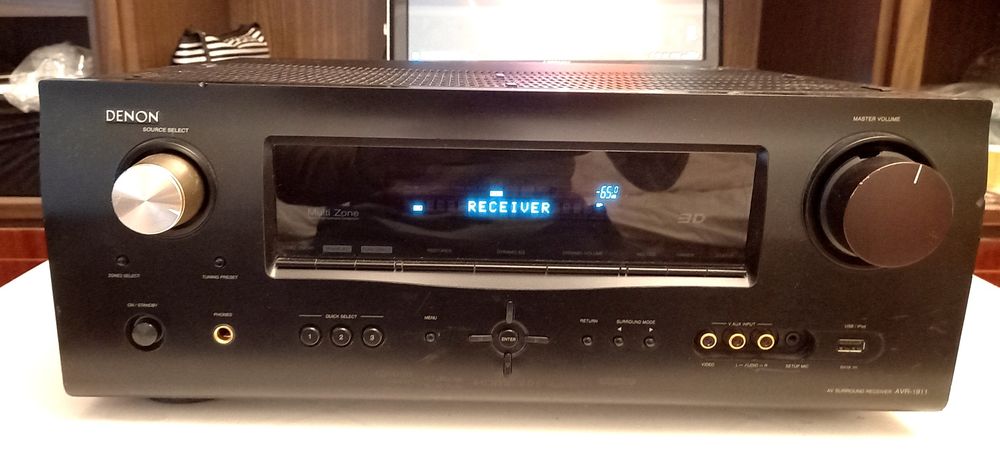 AV-RESIVER Denon AVR-1911 7.1×130w/HDMI/Optical/USB/zona2/4-16om