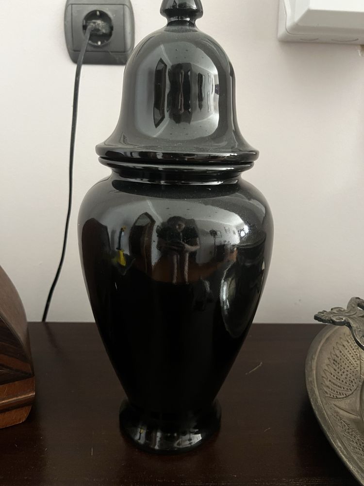 Vaso Decorativo Preto - Estilo Oriental