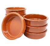 Miseczki do zapiekanek tapas, brązowe, zestaw 6 sztuk, 175 ml