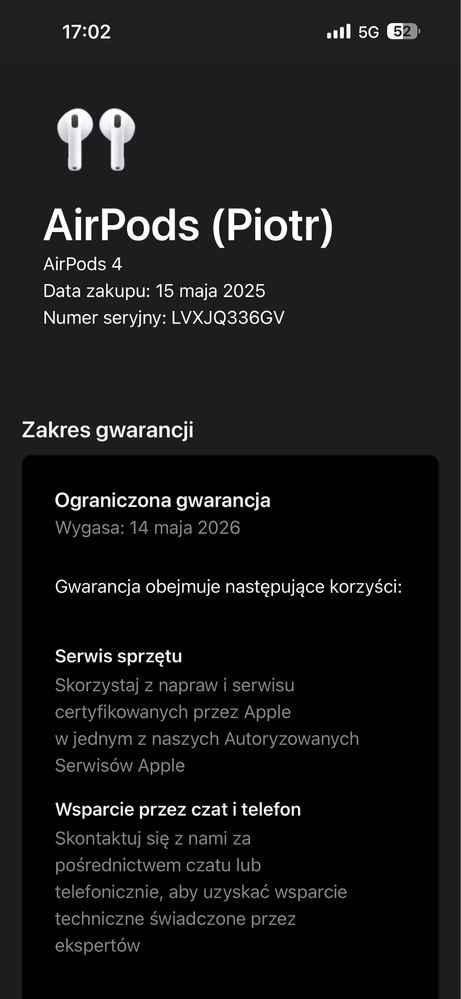 AirPods 4 bez ANC, Stan Bardzo Dobry, Gwarancja!