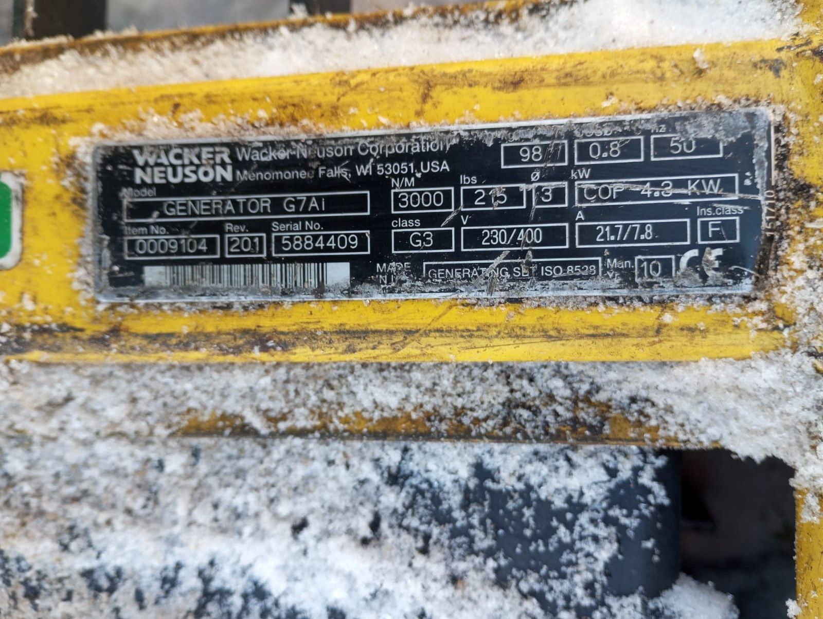 Agregat prądotwórczy Wacker Neuson 4,3 kW