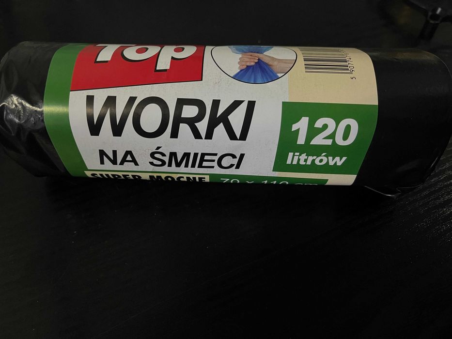 Worki na śmieci 120L 10szt  mocne budowalne
