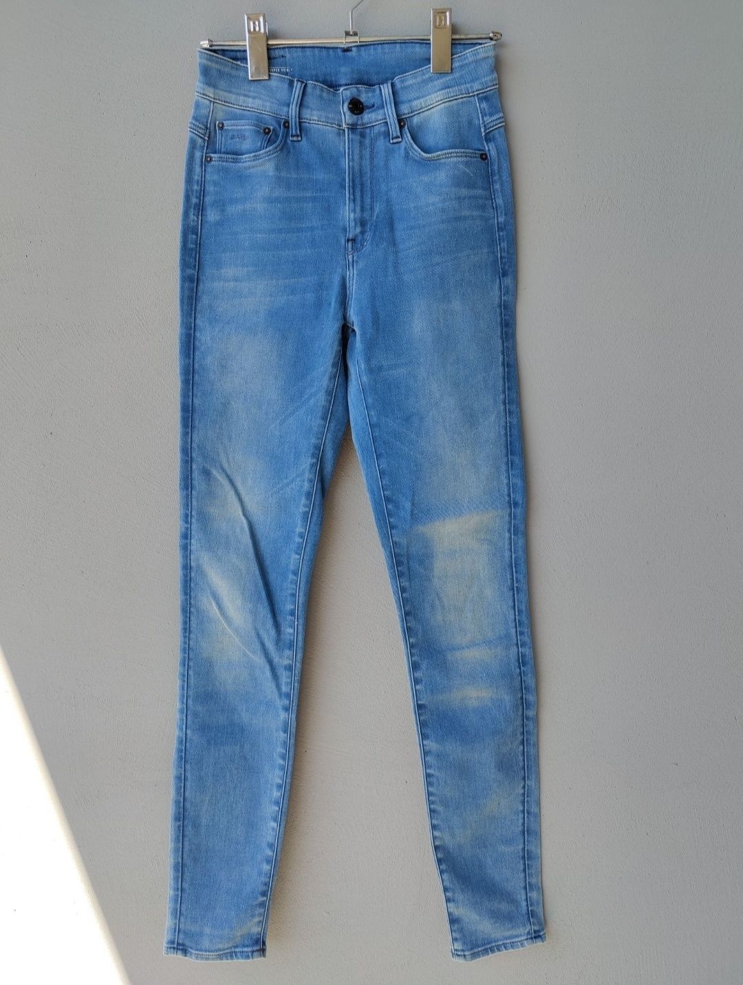 Spodnie jeansowe z wysokim stanem RAW G- Star 3301 34 xs
