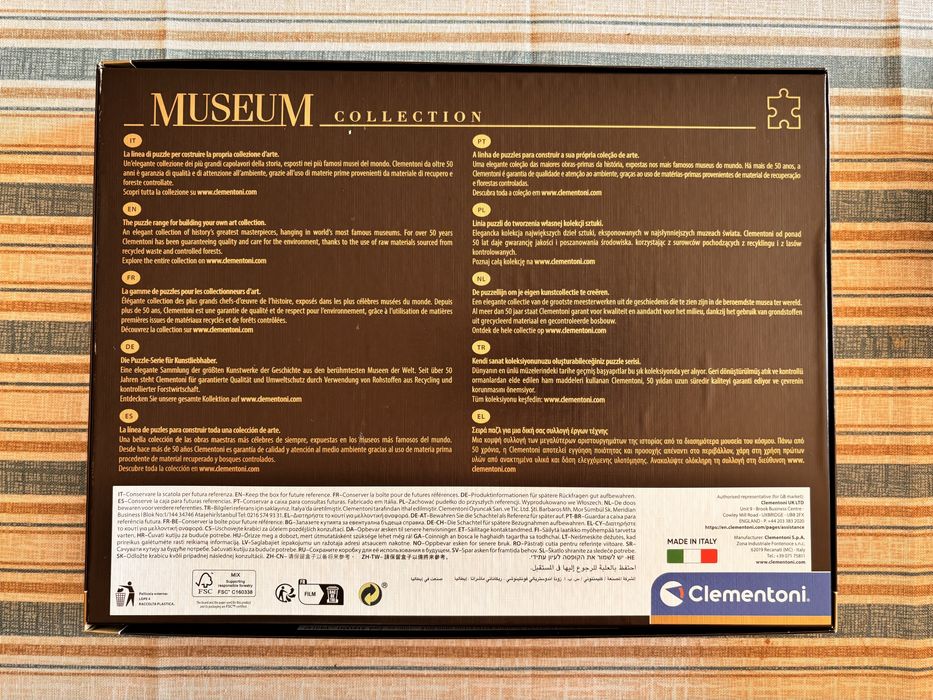 Puzzle/Quebra-cabeças Mona Lisa 1000 peças