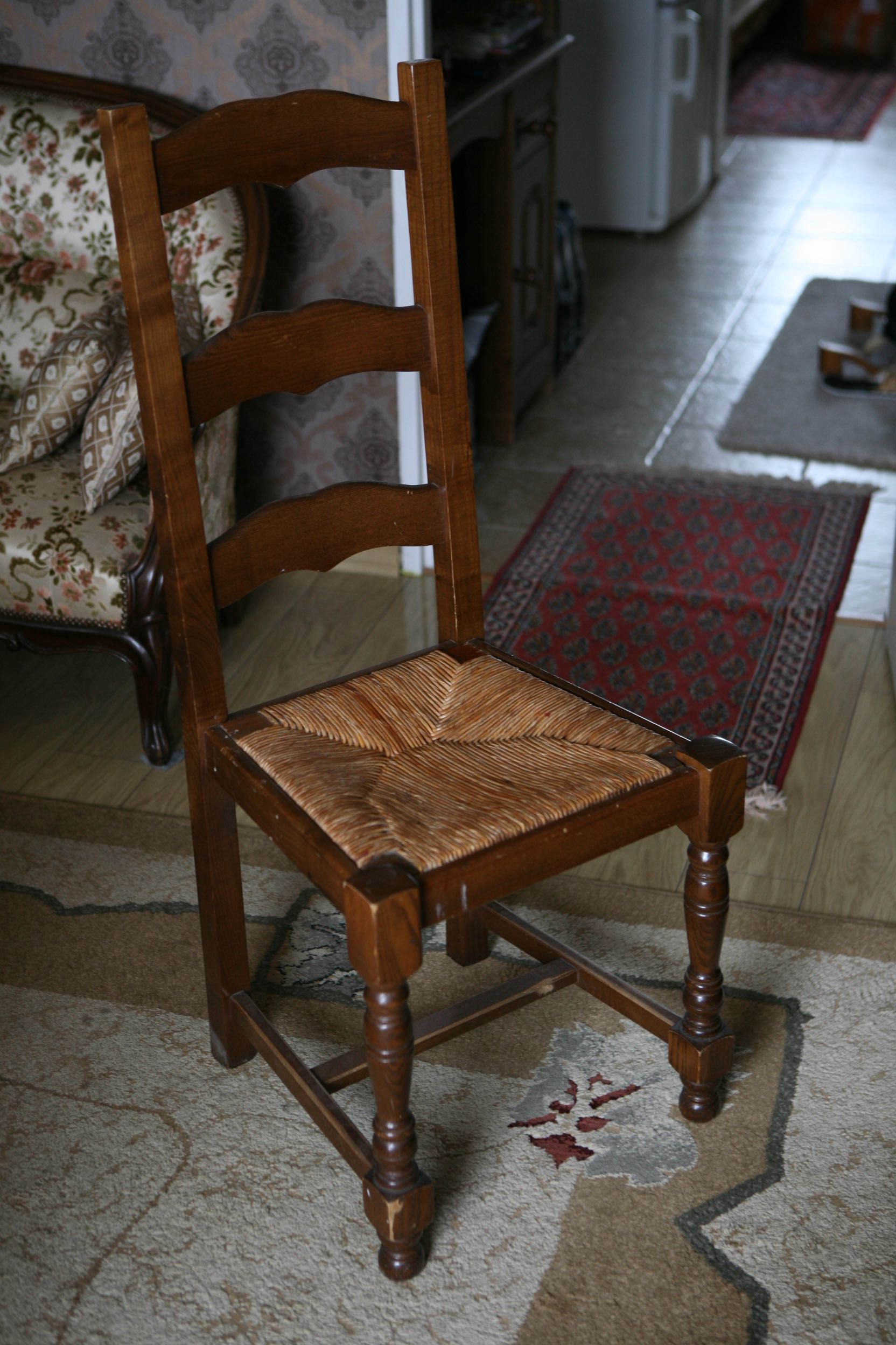 Krzesła drewniane komplet 6 sztuk styl holenderski