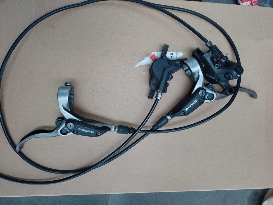 Hamulce hydrauliczne tarczowe Shimano BL-M396 _ komplet przód i tył