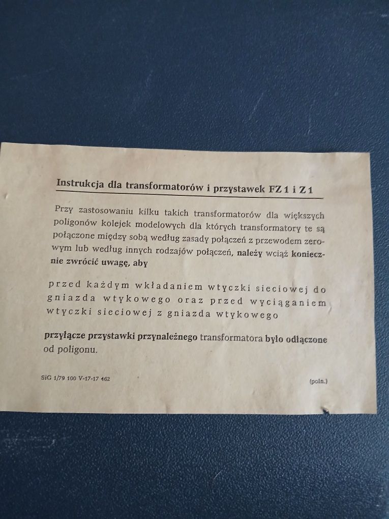 Kolejka piko Zasilacz  Transformator i
