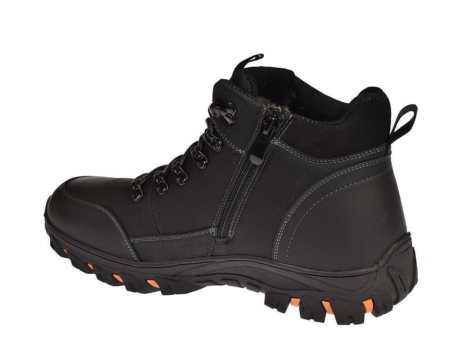 Buty trekkingowe trapery męskie na suwak wysokie 0729 bk roz. 43