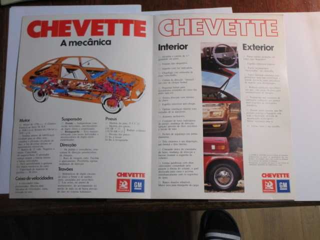 Chevette folheto brochura publicitária  Vauxhall