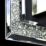 Nowoczesne lustro ścienne z kryształksmi glamour premium 120x80