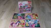 Puzzle z bohaterami My Little Pony 4 układanki