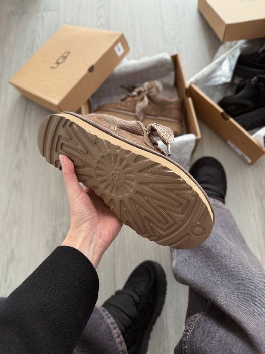 Коричневі угг ловмел, Ugg Lowmel Sneakers Brown, шоколадні угг ловмели
