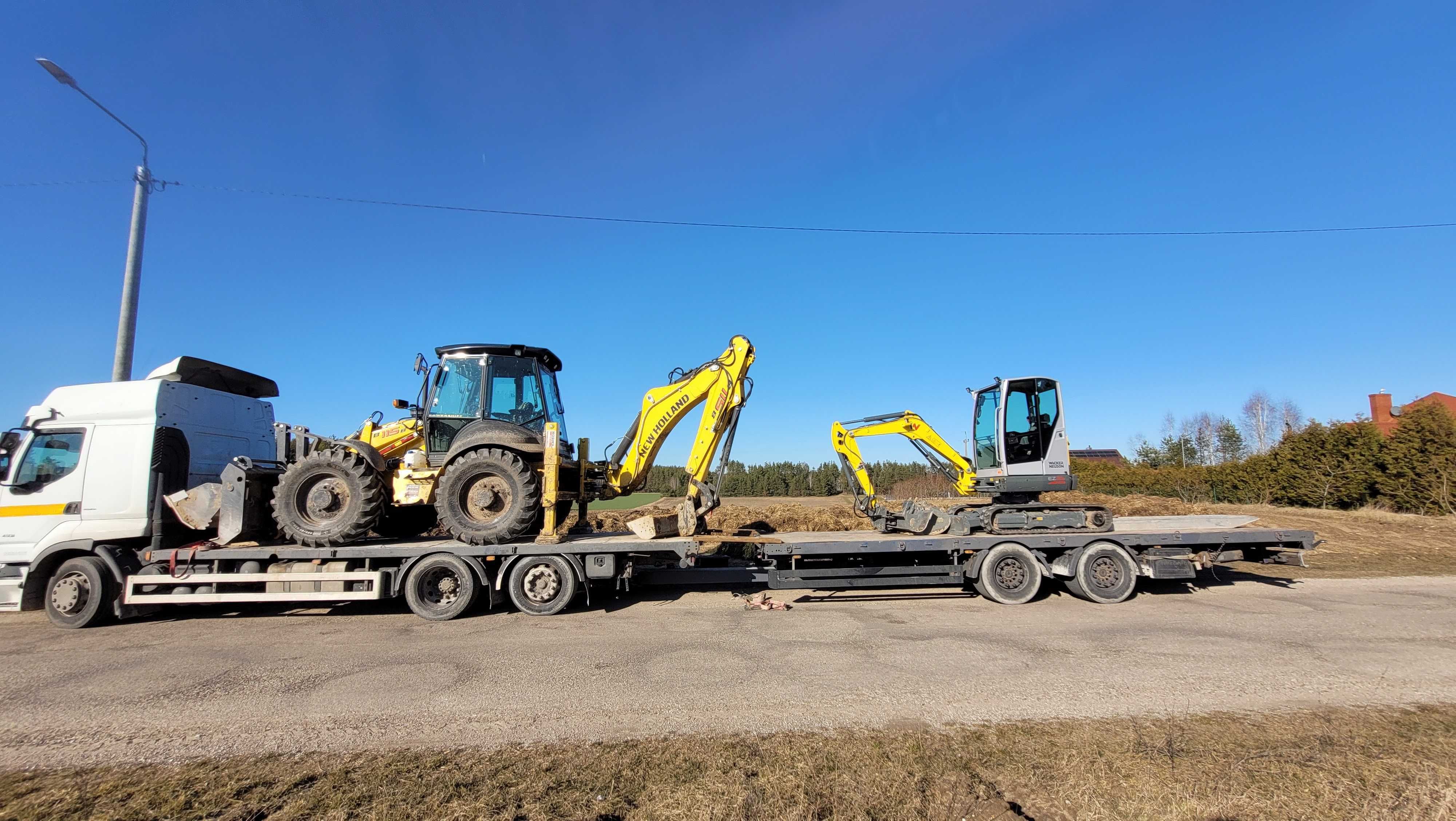 Transport maszyn rolniczych, budowlanych, usługi transportowe