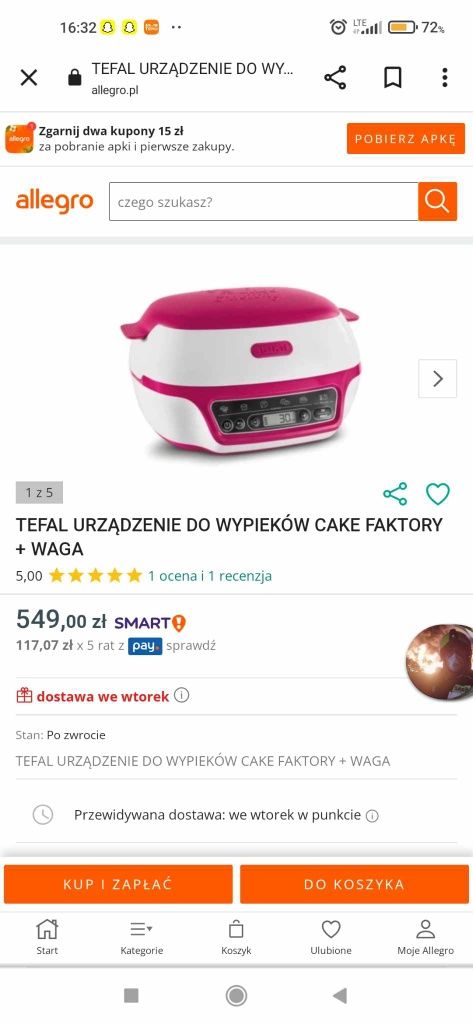 Urządzenie do wypieków