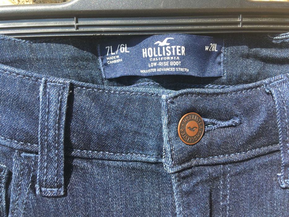 Dois pares de jeans Hollister, Bootcut novos e sem etiqueta 6L/7L/28W