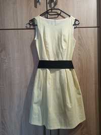 Sukienka mini, wyjściowa, rozkloszowana, rozmiar 34