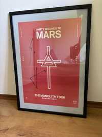 Plakat z autografami 30 Seconds to Mars