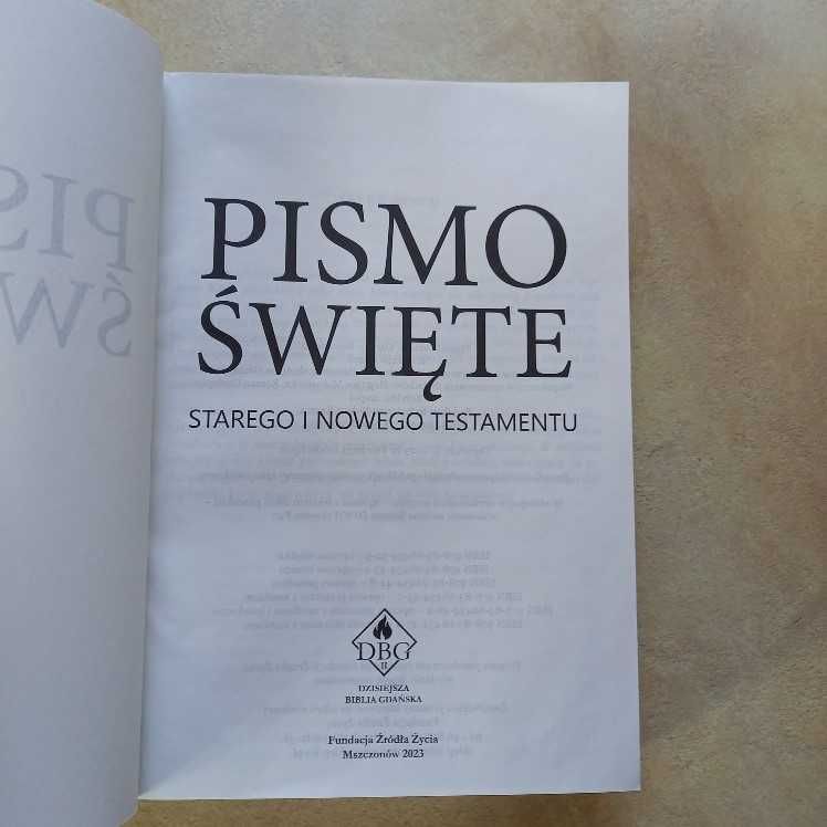 Pismo Święte Dzisiejsza Biblia Gdańska DBG II, 170x232, oprawa miękka