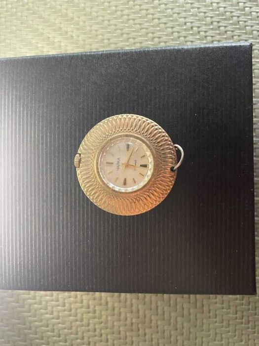 Zegarek kieszonkowy pozłacany "Mewa" klasyczny styl ZSRR lat 70–80