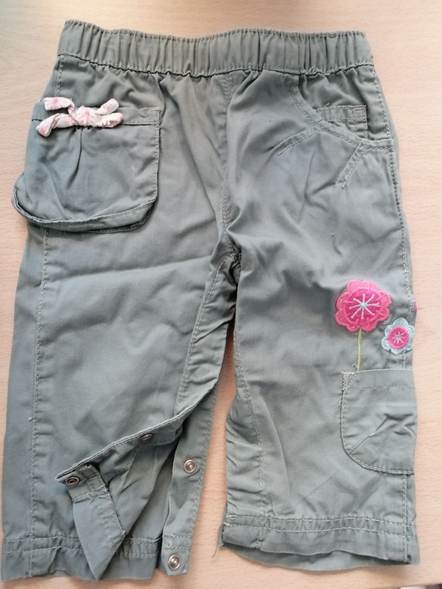 Calça DPAM verde/cinza 6 meses