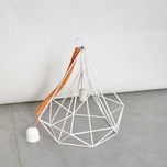 Lampa wisząca biała geometryczna Diamond