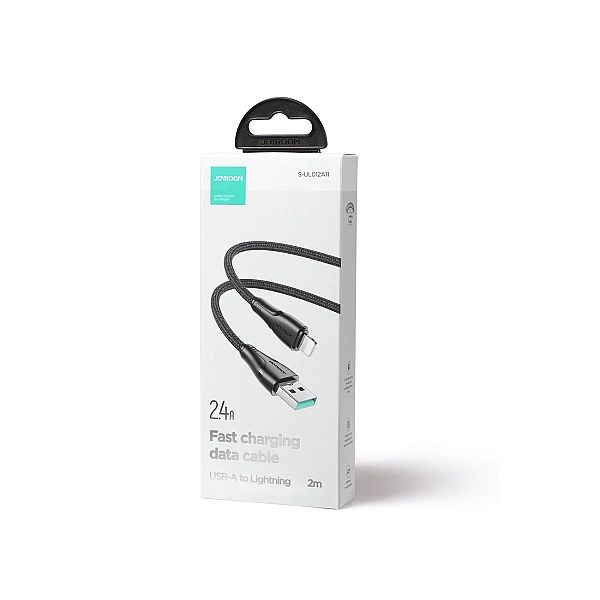 Joyroom kabel USB - Lightning 2.4A Surpass Series 2 m czarny (S-UL012A