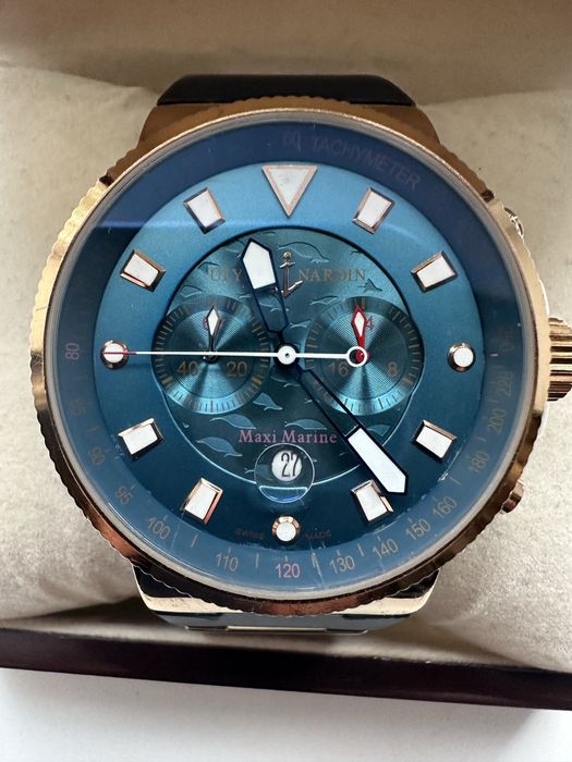 Часы наручные мужские Ulysse Nardin Maxi Marine 18 Gold MEDALS LOMDON