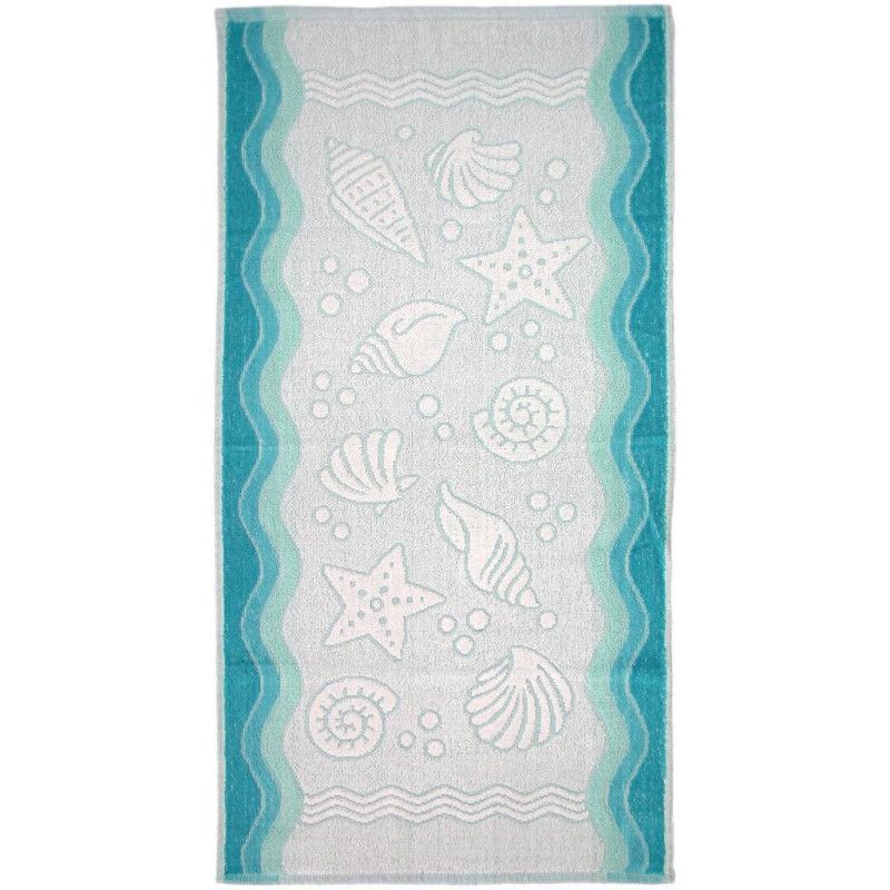 OCEAN - ręcznik turkus 50 x 100 [cm] turkusowy