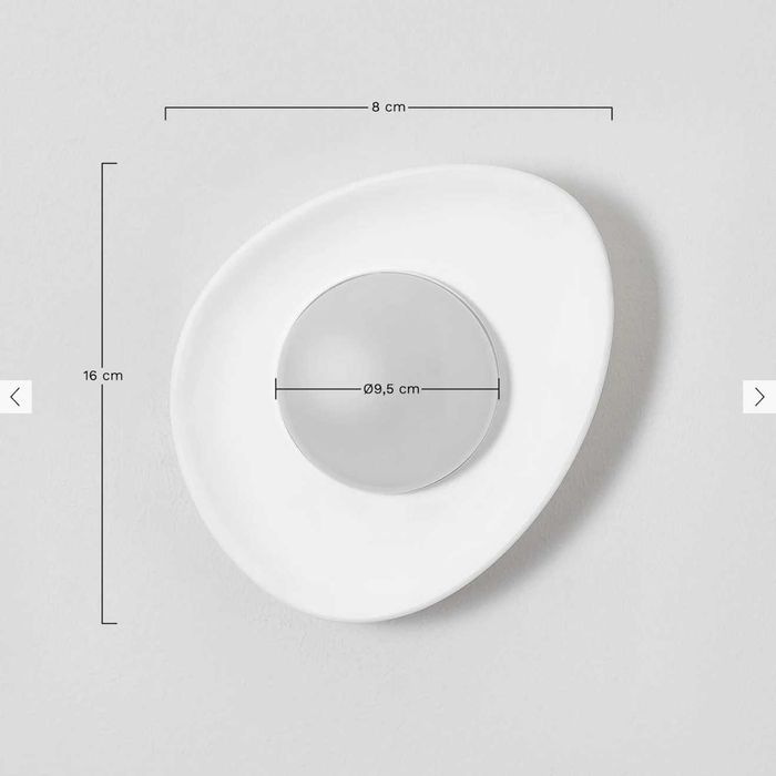 3 Apliques de parede LED - Novos