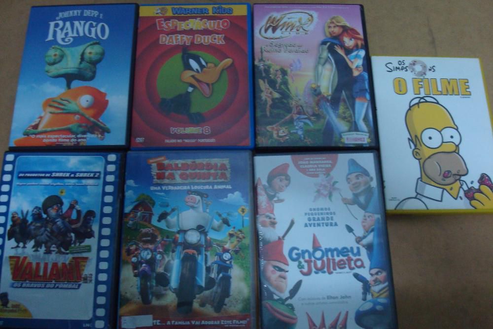 lote 20 filmes originais de desenhos animados ver lista