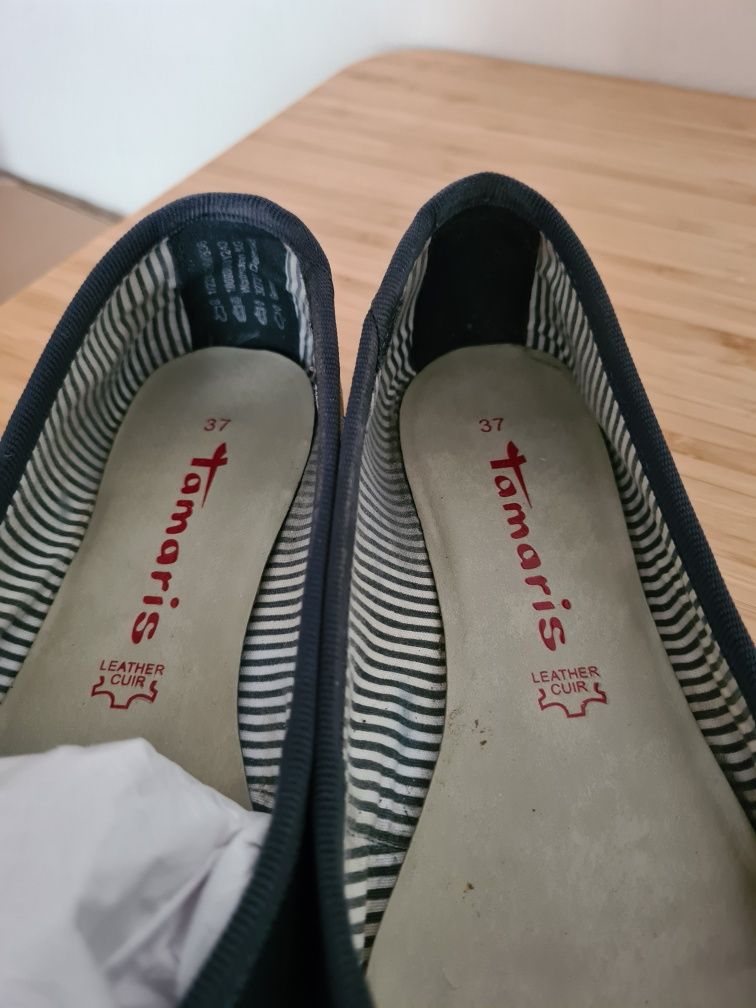 Buty skórzane damskie Tamaris, rozmiar 37