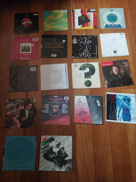 Discos vinil singles anos 80
