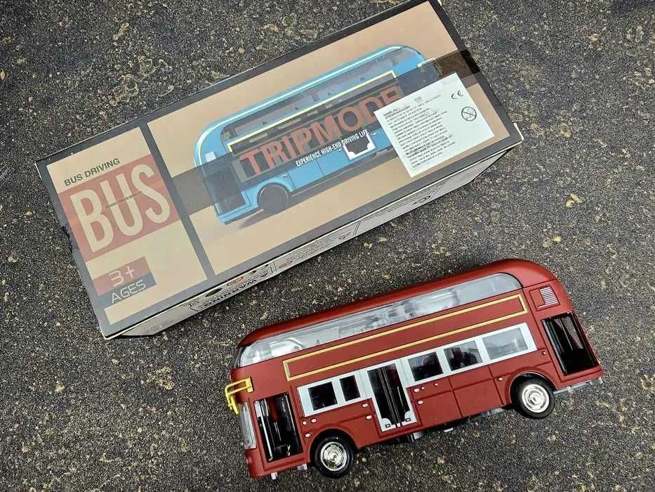 Metalowy nowy piętrowy autobus nowa zabawka dla dziecka