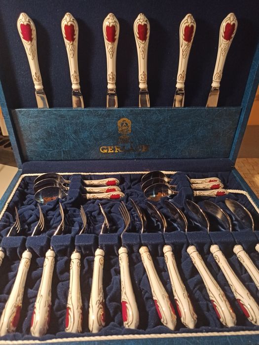 Komplet sztućce Gerlach porcelana Ćmielów 24szt.