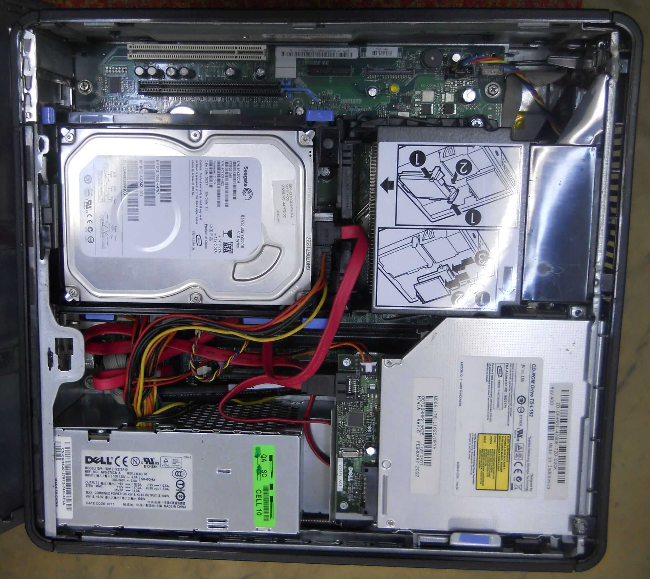 Dell-Pentium D 3.4 гГц-ОЗУ 1 гБ-HDD 80 гБ-CD-Net-Video-Audio-USB-Win10
