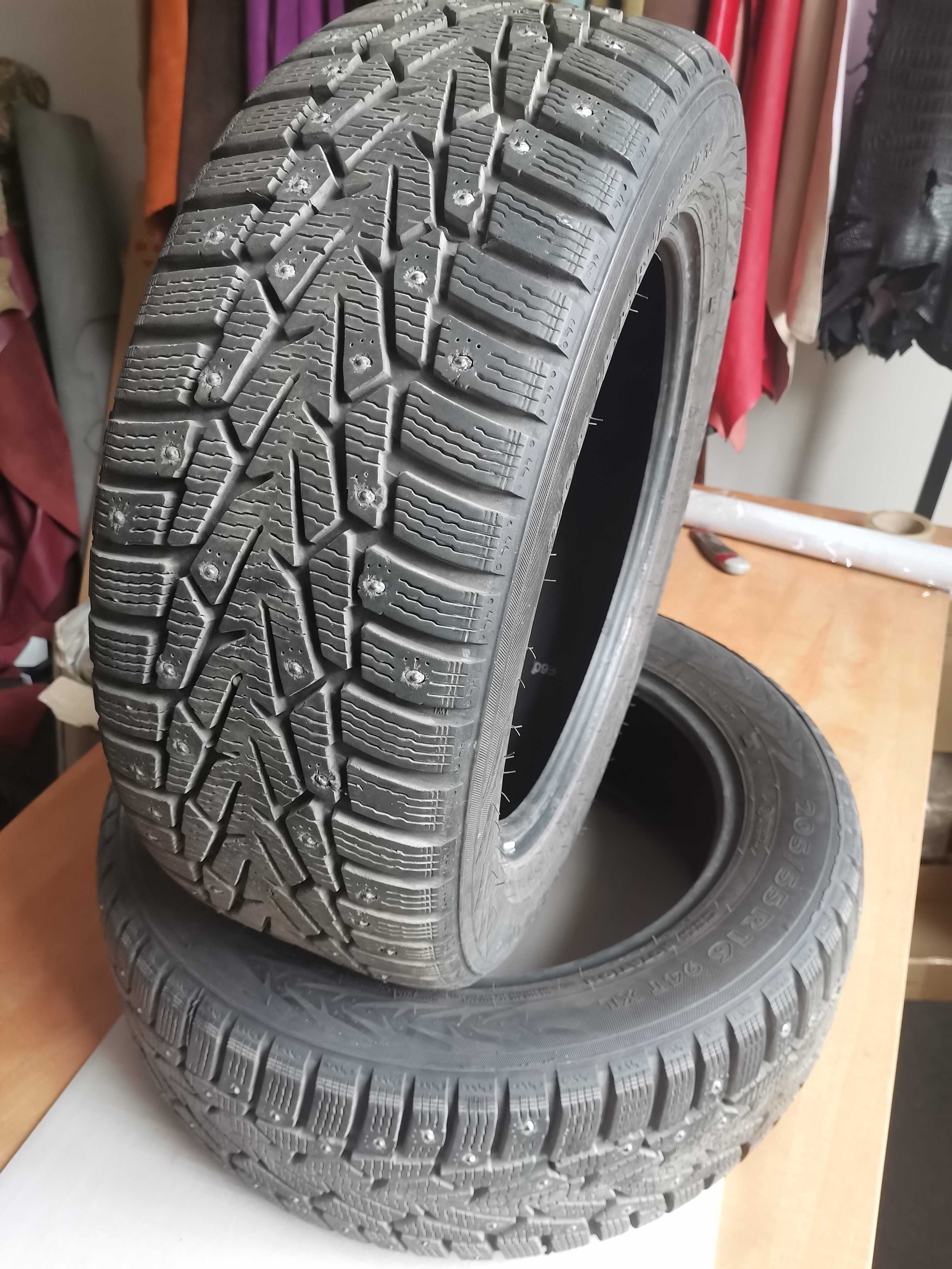 Шини Nokian Nordman 7. 205/55/r16. Зимняя резина шипованая нокиан