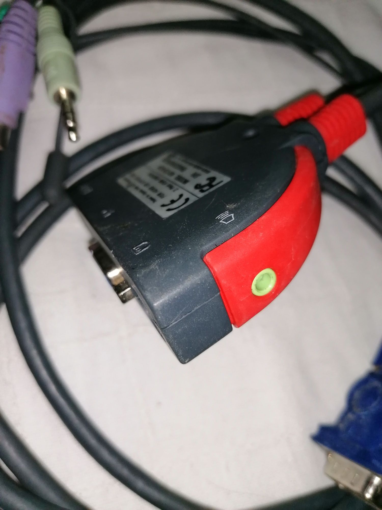 Cabo Conector Switch KVM 2 PORTAS