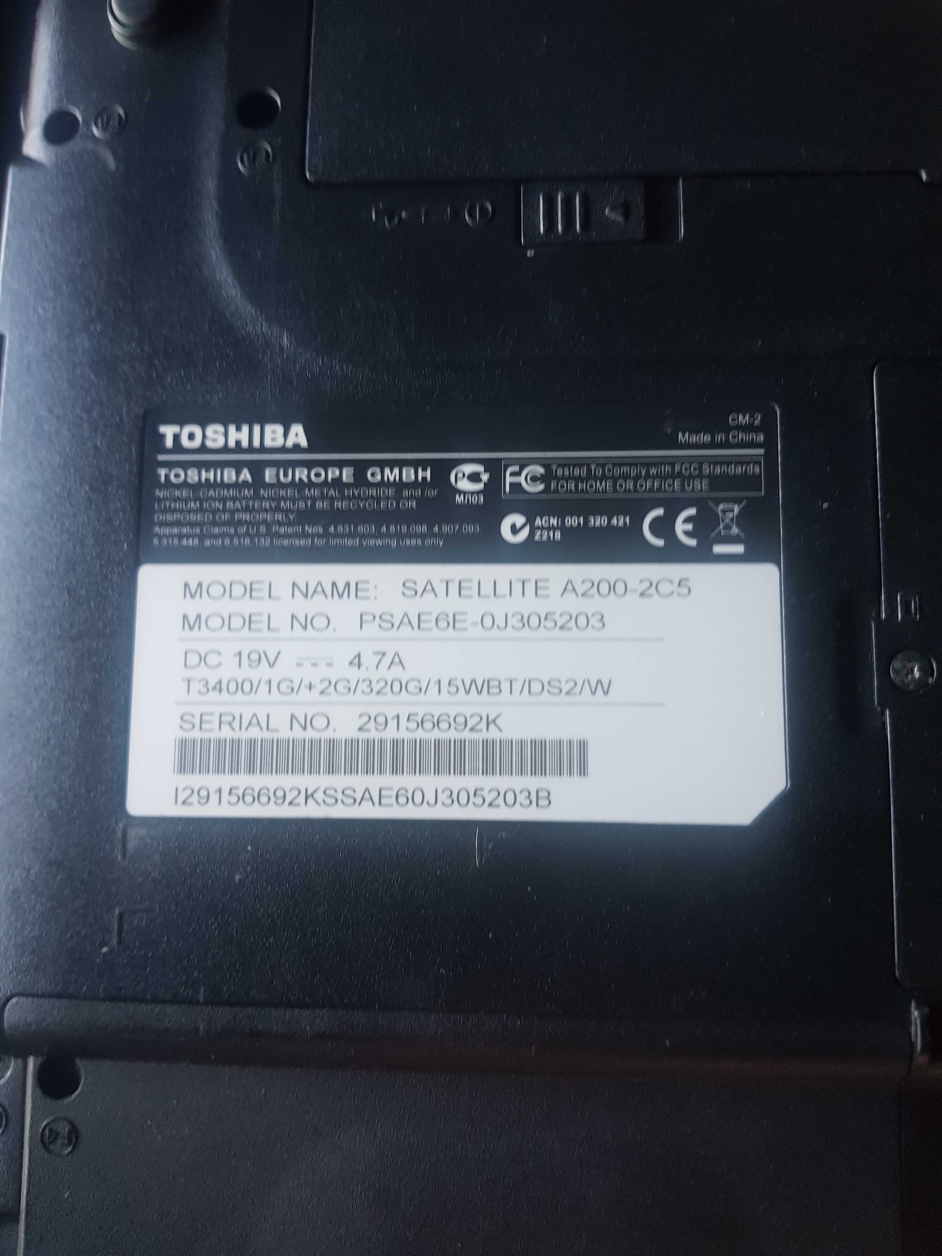 Toshiba A200 para peças
