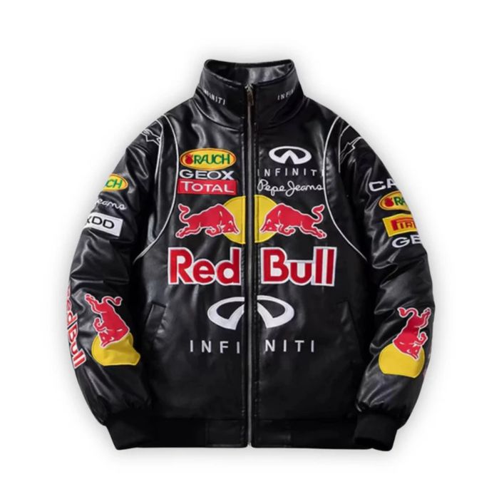шкіряна куртка Red bull racing black
