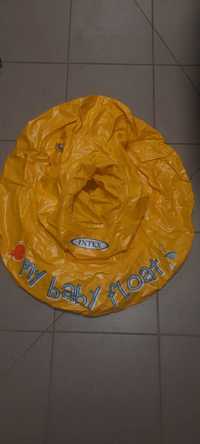 Fotelik do nauki pływania Intex My Baby Float żółty 56585