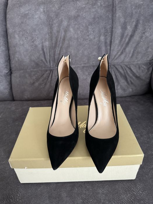 Туфлі човники натуральна замша