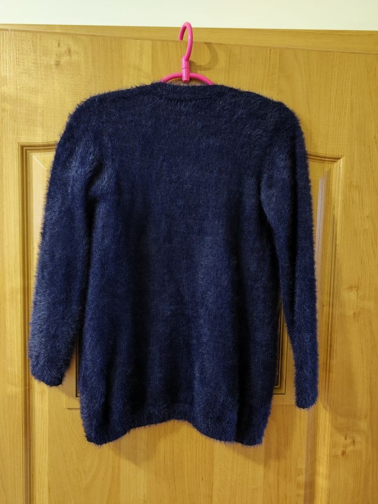 Bluza rozpinana granatowa r.134 8-9lat dla dziewczynki Nowa