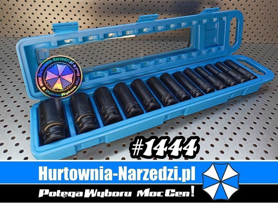 Nasadki Udarowe Długie 10-32mm 1/2" klucze nasadowe zestaw kluczy